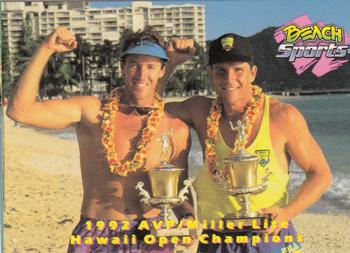 1992 Beach Sports #53 1992 AVP/Miller Lite Hawaii Open - Sinjin Smith / Randy Stoklos Front